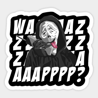 scary movie wazzzap? Sticker